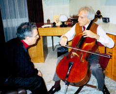Raphael Sommer with Paul Tortelier